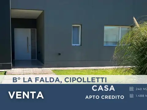 CASA EN VENTA B° PRIVADO LA FALDA, CIPOLLETTI.