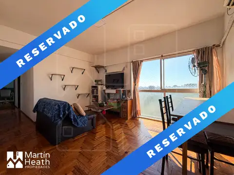 -RESERVADO- APTO CREDITO 3 Amb. Vista abierta, sol y luz todo el año.