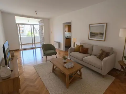 3 amb. - con cochera - impecable - balcon.-