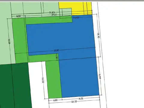 Terreno en Venta de 1081,0 m2