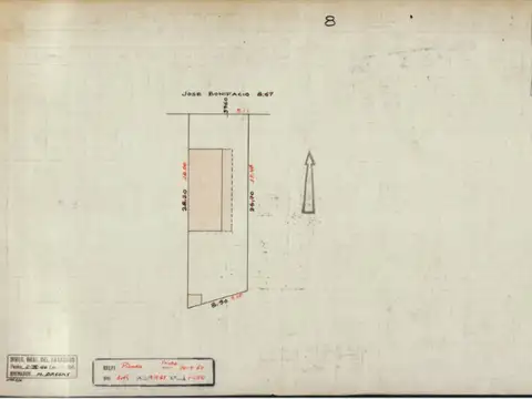 Terreno en Venta 8,66  mts Frente