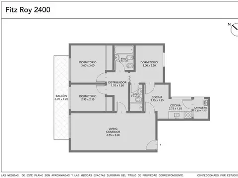 Fitz Roy 2400, Piso 3