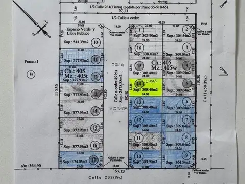 Terreno en Venta de 309,0 m2