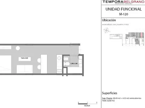 Departamento en Venta al Noroeste
