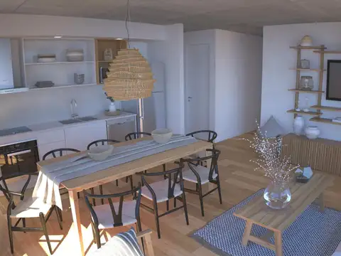 Departamento 2 ambientes con 1 baño