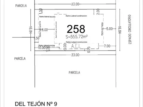 Terreno en Venta 16  mts Frente