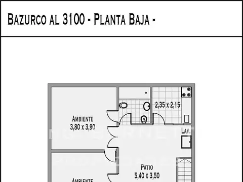 Bazurco 3100, Piso PB