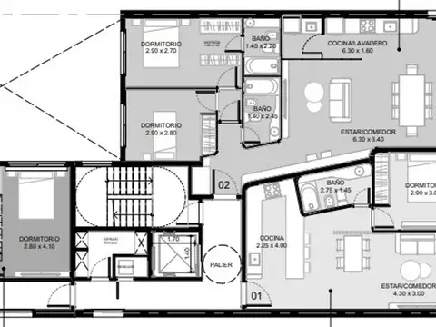 Departamento en Venta de 2 dormitorios