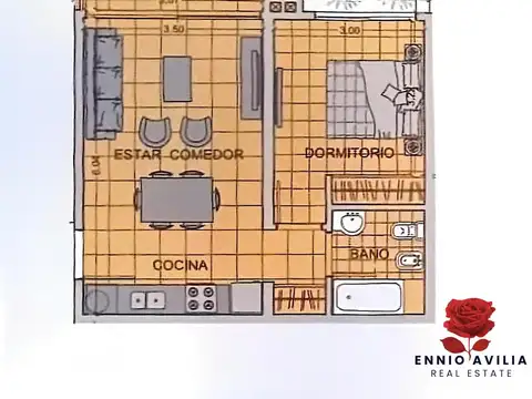Departamento en Venta con 1 cocheras