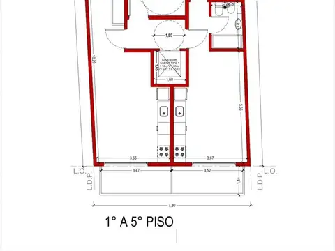 Departamento en Venta de 1 dormitorio
