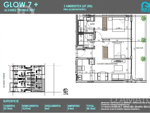 Departamento en Venta Apto profesional