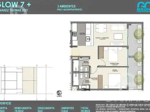 Departamento en Venta Apto profesional