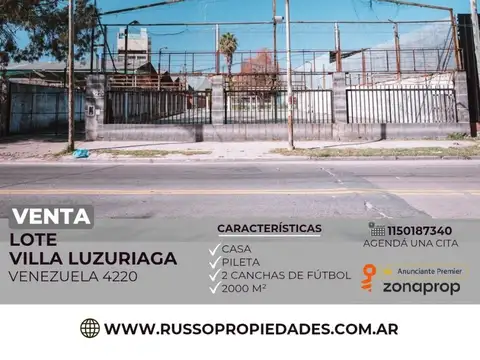 Venta Lote en Villa Luzuriaga