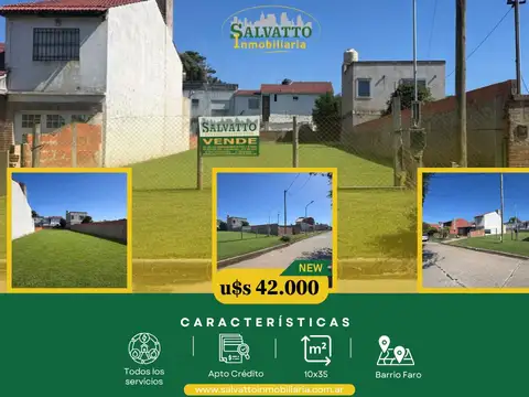 Lote en venta en barrio Faro