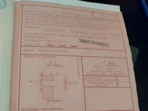 TERRENO EN VENTA EN LA PROVINCIA DE ENTRE RÍOS (Villa Mantero)