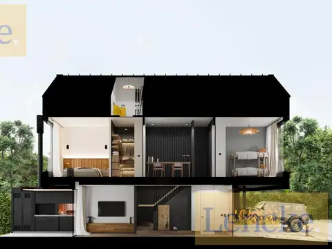 Casa 3 ambientes con 2 baños