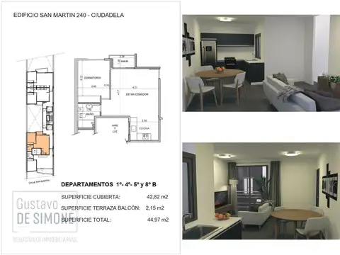Departamento en Venta en Ciudadela, USD 58.000