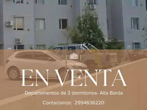 Departamento en venta de 3 dormitorios c/ cochera en Alta Barda