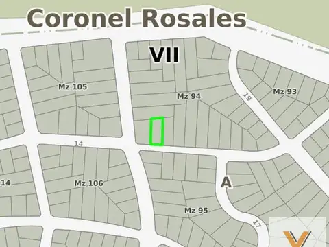 Terreno en venta - 912Mts2 - Coronel Rosales