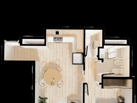 Departamento en Venta de 1 dormitorio