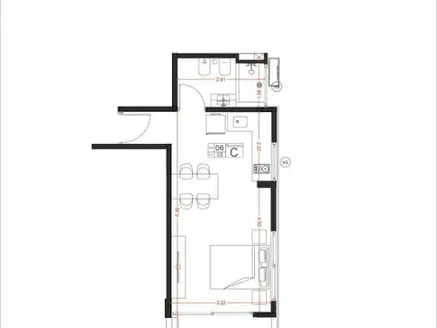 Departamento en Alquiler en Villa Crespo, USD 550