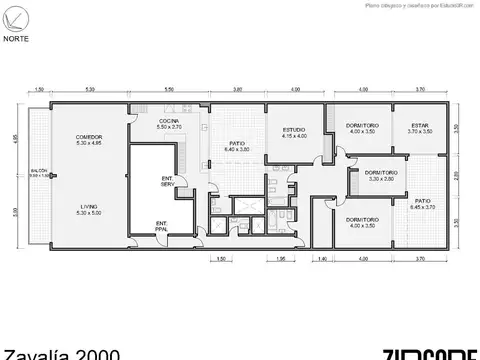 Departamento en Venta de 5 ambientes