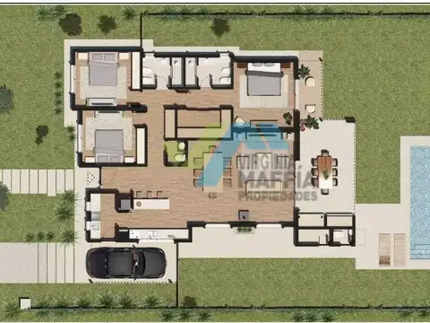 Casa 4 ambientes con 2 baños