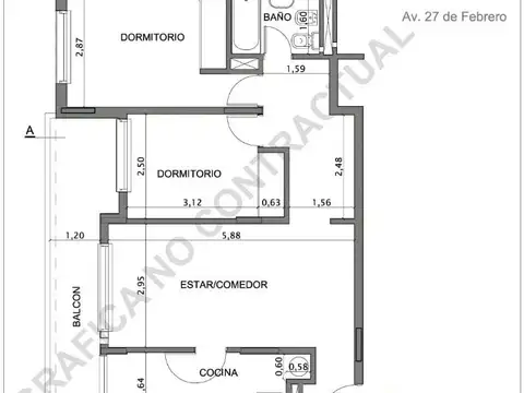 Departamento en Venta en República De La Sexta, USD 53.000