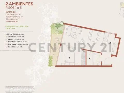Departamento en Venta al Noroeste