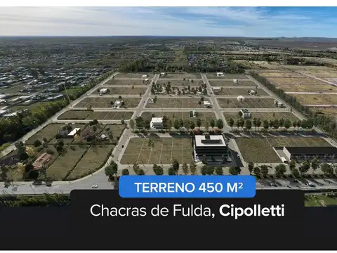 VENTA TERRENO CHACRAS DE FULDA CIPOLLETTI