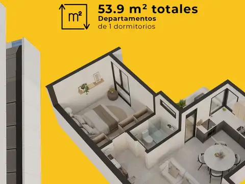 Departamento en Venta de 3 ambientes