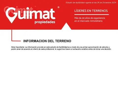 Excelente Terreno en Almagro- Canje todo por m2 en la obra  -Lideres en Terrenos