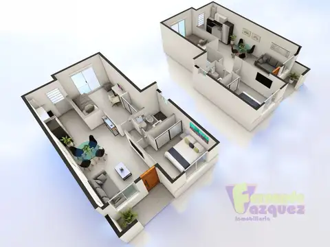 Departamento 3 ambientes con 1 baño