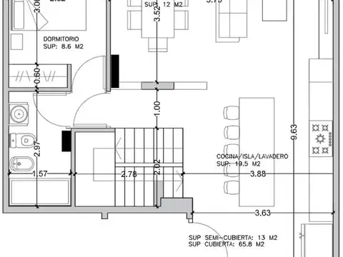 Departamento en Venta de 5 ambientes
