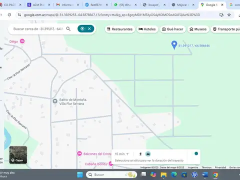 VENTA TERRENOS EN FLOR SERRANA