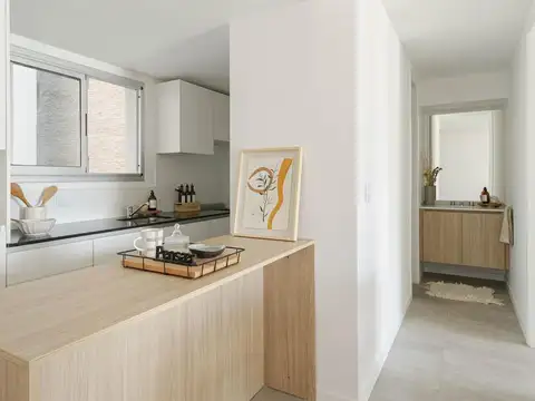 Departamento 2 ambientes con 1 baño