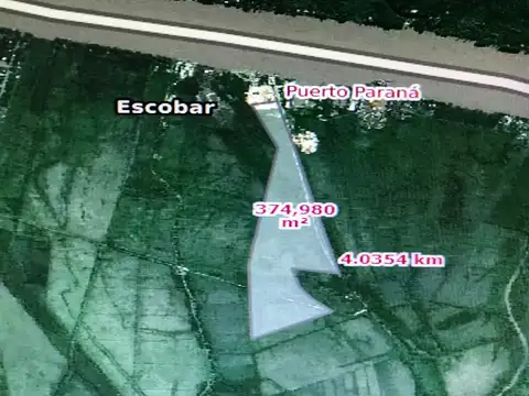 PARA INVERSION -IMPORTANTE FRACCION ZONA PUERTO DE ESCOBAR