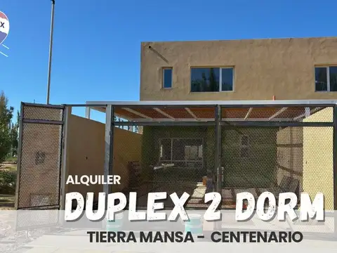 ALQUILER DUPLEX 2 DORMITORIOS EN TIERRA MANSA