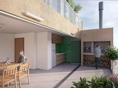 Departamento Monoambiente con 1 baño