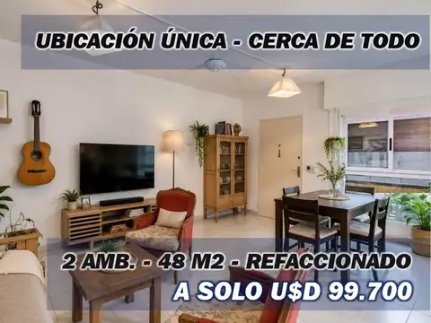 Depto 2 amb refacc. total a nuevo, Av. Santa Fe 4800