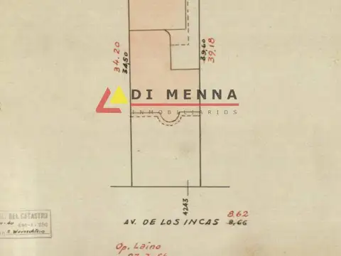 Lote terreno venta De Los Incas 4200 Subte B Incas Chas