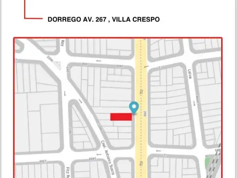 Terreno en Venta en Villa Crespo, USD 399.000