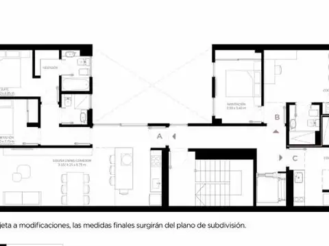 Departamento 2 ambientes con 1 baño