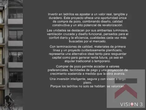 Departamento en Venta de 2 ambientes