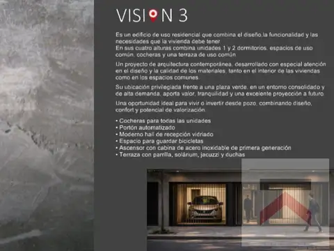Departamento en Venta de 1 dormitorio