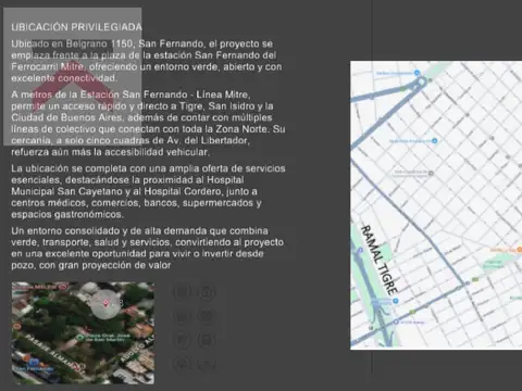 Departamento en Venta en San Fernando Vías  /  Centro, USD 135.000