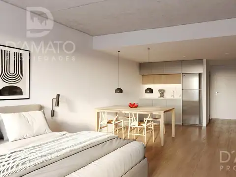 Monoambiente 49 m² al Frente en Construcción Villa Devoto · Glow 3 · Balcón Terraza