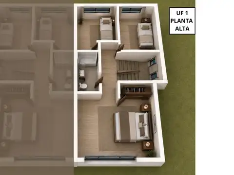 Depto Tipo Casa 4 ambientes con 1 baño