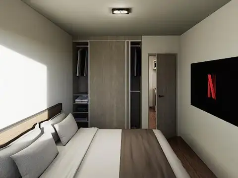 Departamento 2 ambientes con 1 baño