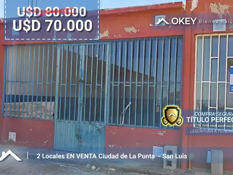 Dos Locales Comerciales en Venta en La Punta